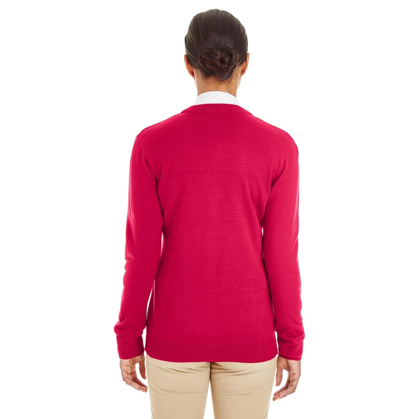 Black Cardigans - Harriton - Comfortable V-Neck Sweater