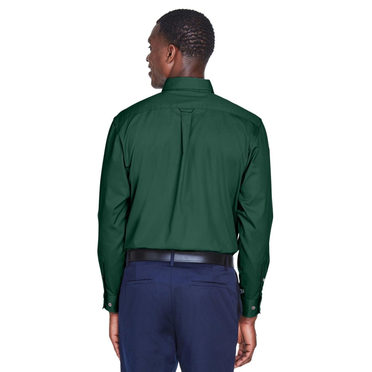 Black Button Up Shirts - Harriton - Easy Blend Twill