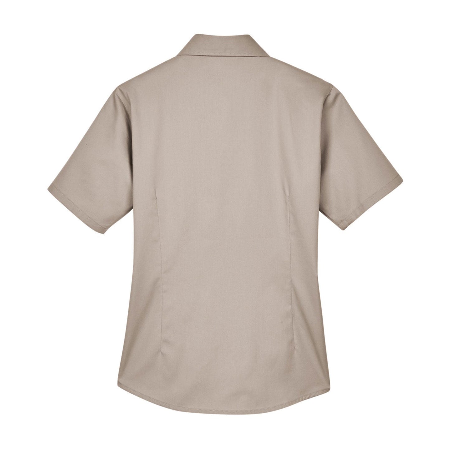 Black Button Up Shirt - Harriton - Short Sleeve Twill