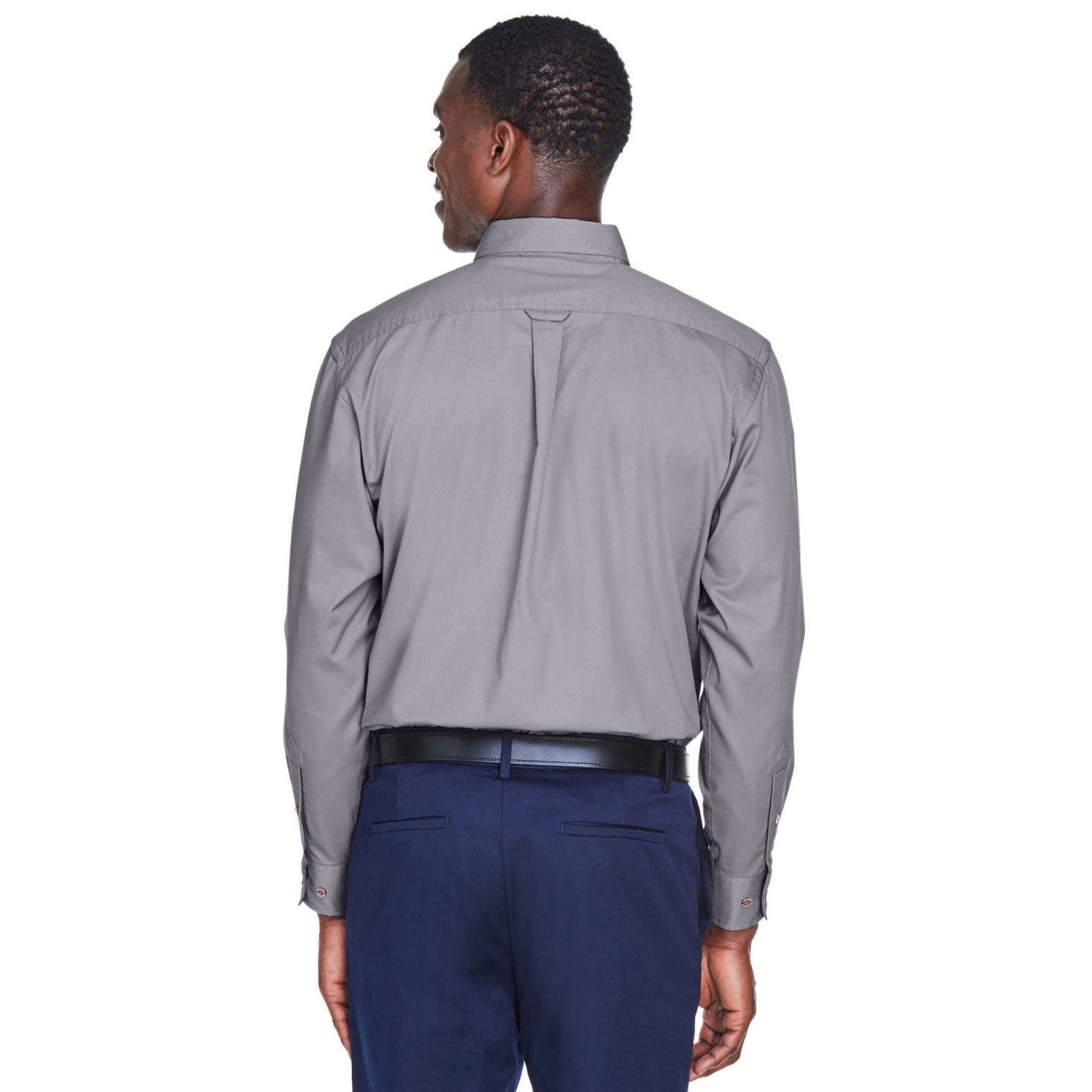 Black Button Up Shirt - Harriton - Stain Resistant