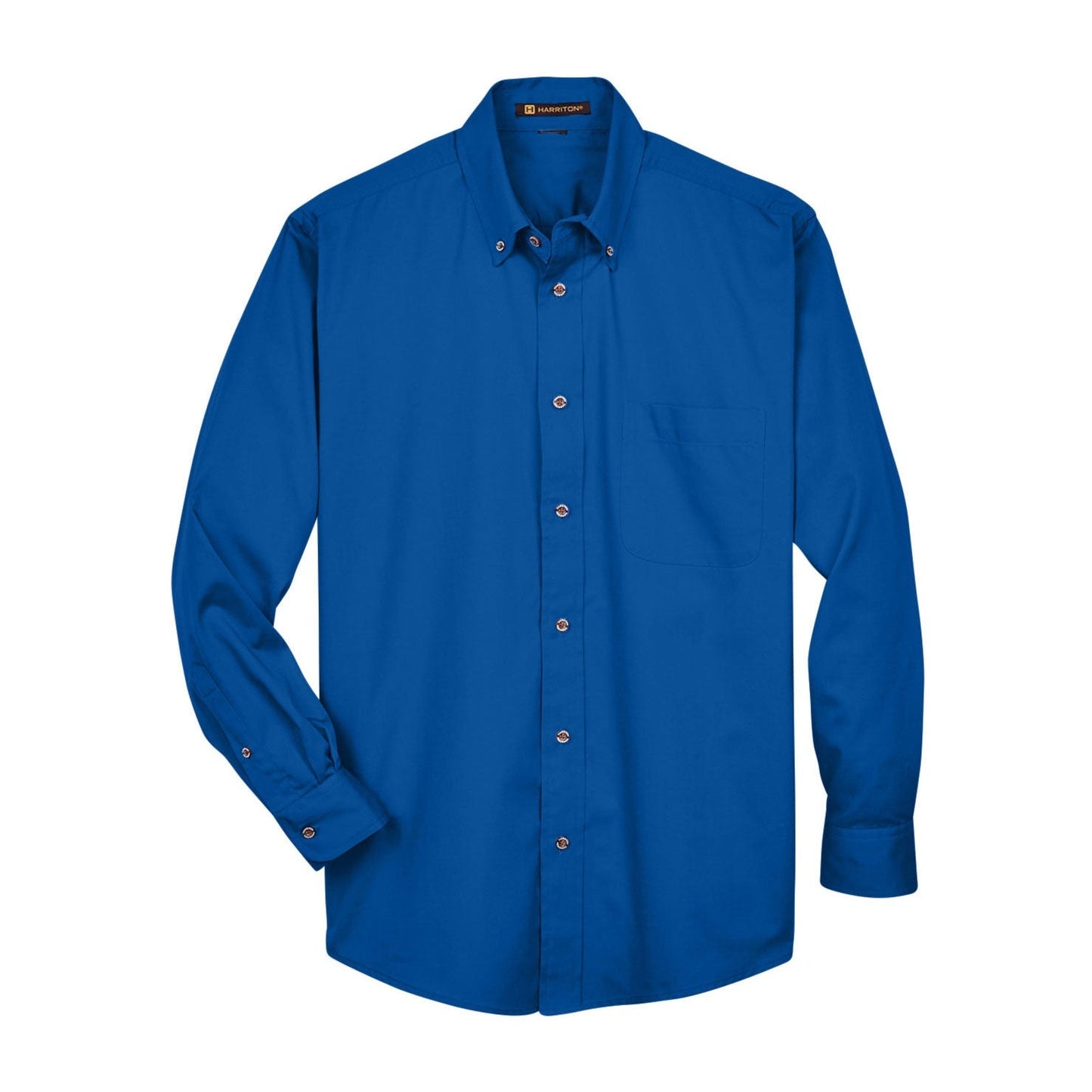 Black Button Up Shirt - Harriton - Stain Resistant