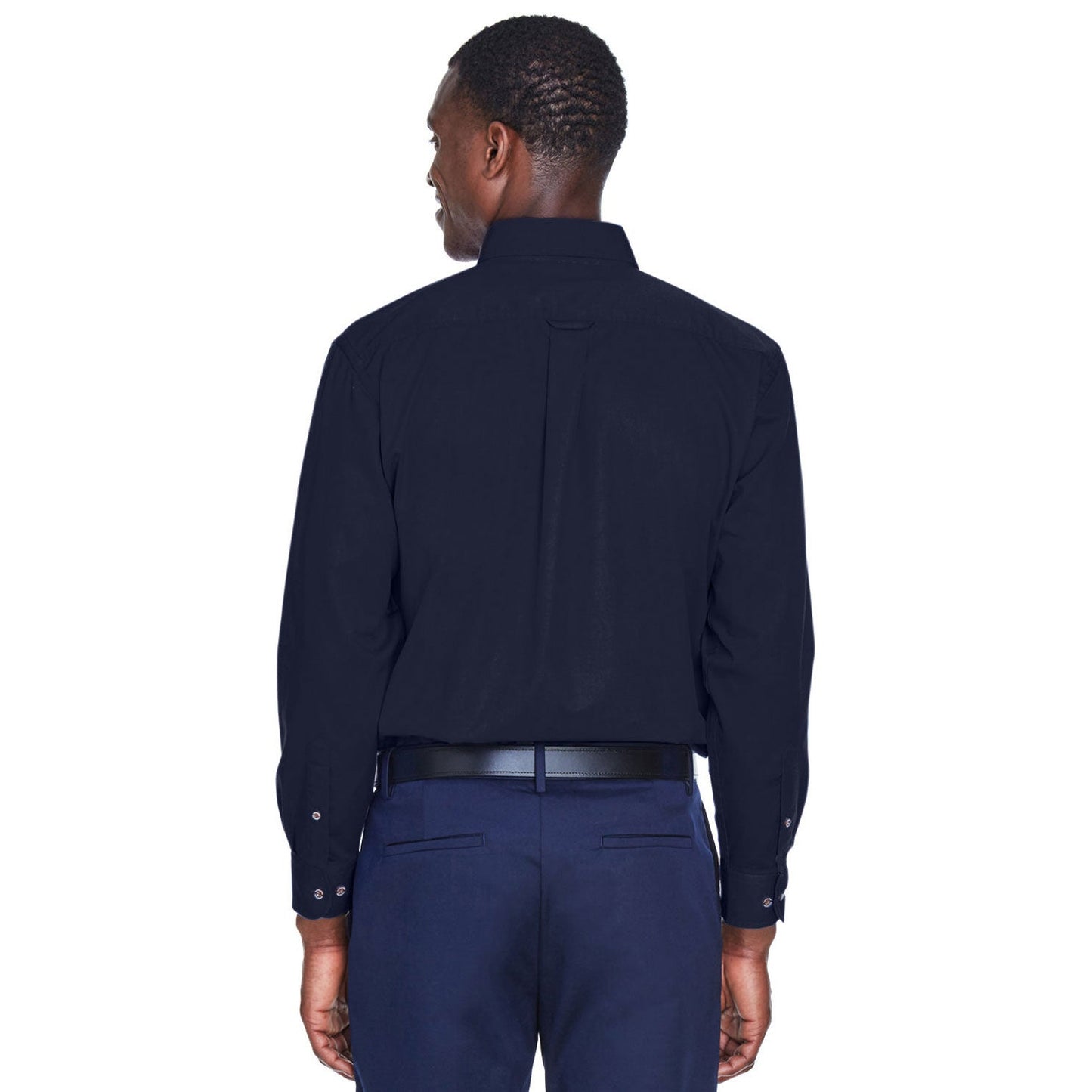 Black Button Up Shirt - Harriton - Stain Resistant
