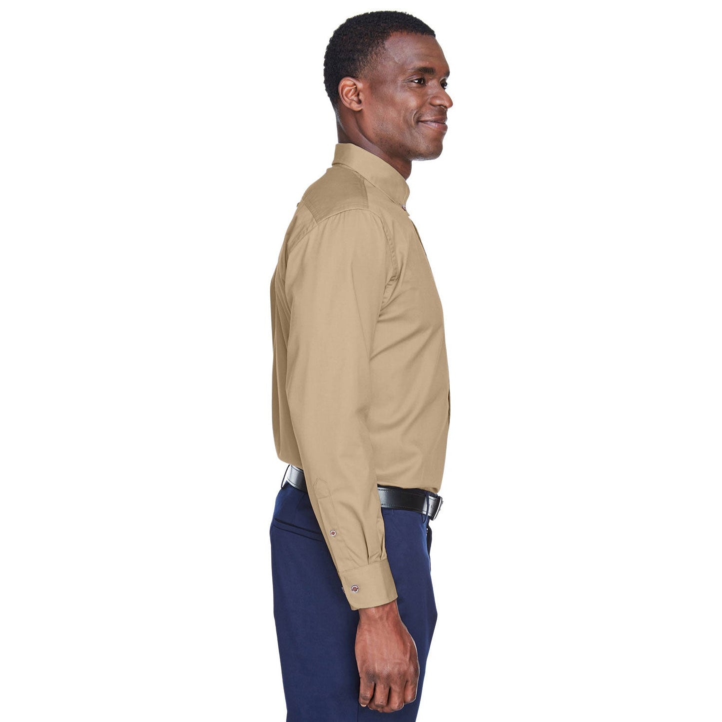 Black Button Up Shirt - Harriton - Stain Resistant