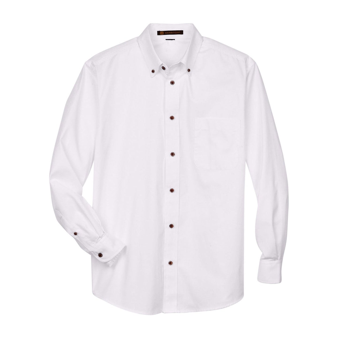 Black Button Up Shirt - Harriton - Stain Resistant