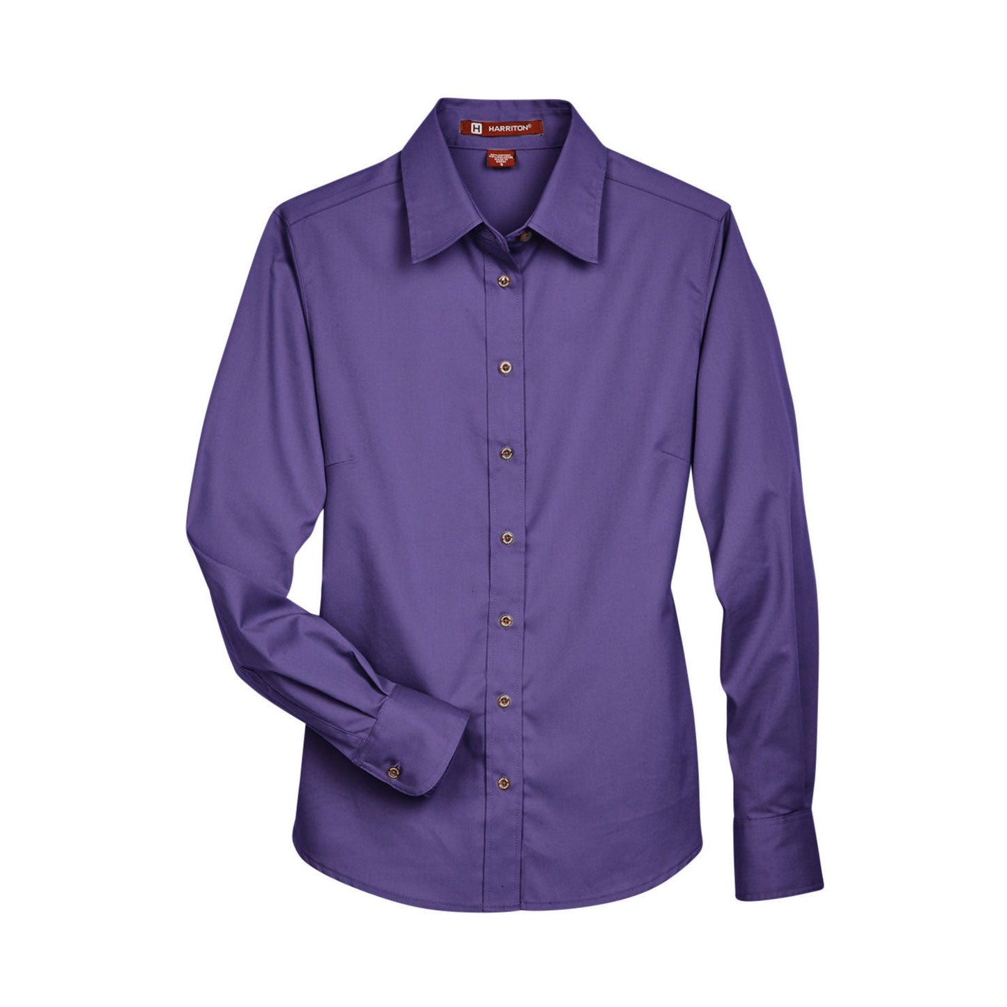 Black Button Up Shirts - Harriton - Easy Blend Twill