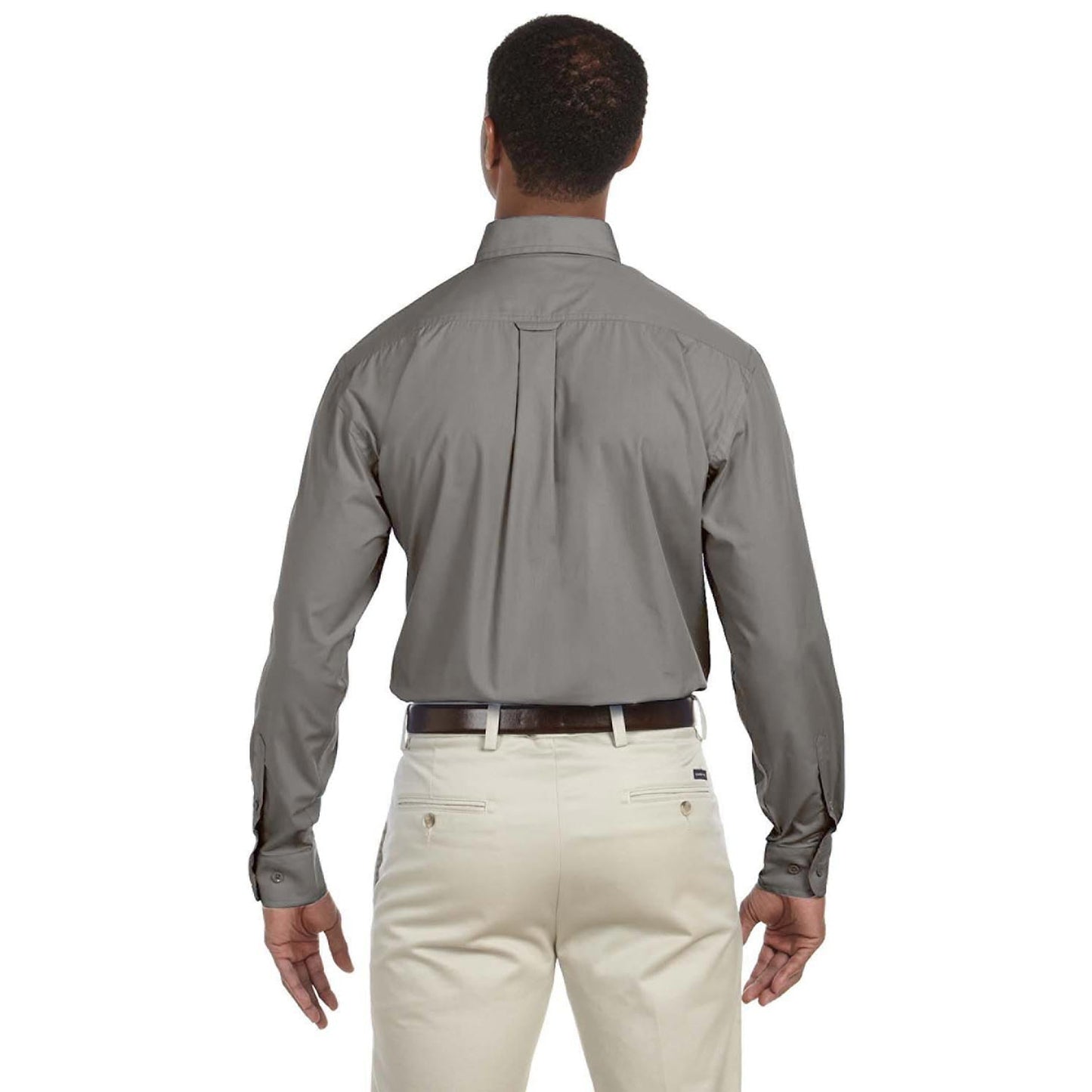 Black Button Up Shirt - Harriton - Essential Fabric