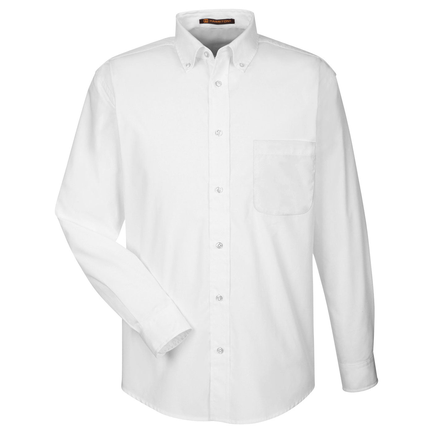Black Button Up Shirt - Harriton - Essential Fabric