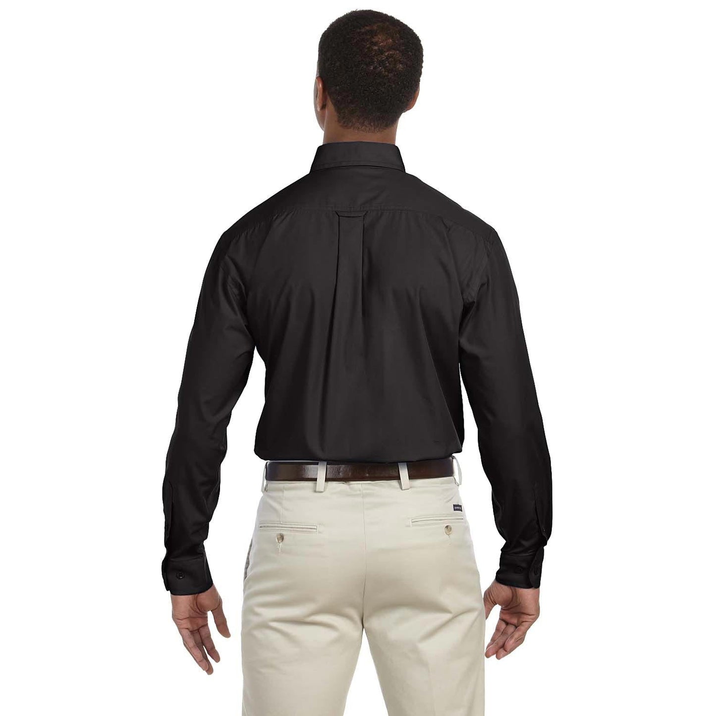 Black Button Up Shirts - Harriton - Comfortable Fit