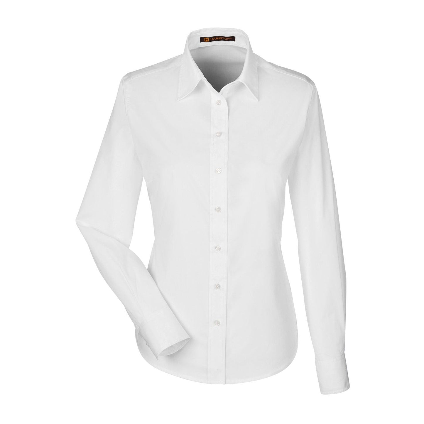 Black Button Up Shirts - Harriton - Essential Poplin