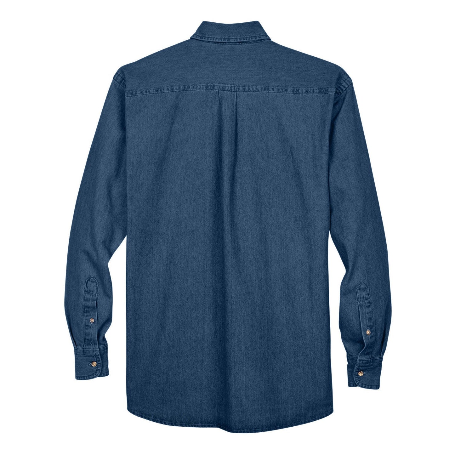 Washed Black Button Up Shirts - Harriton - Cotton Denim