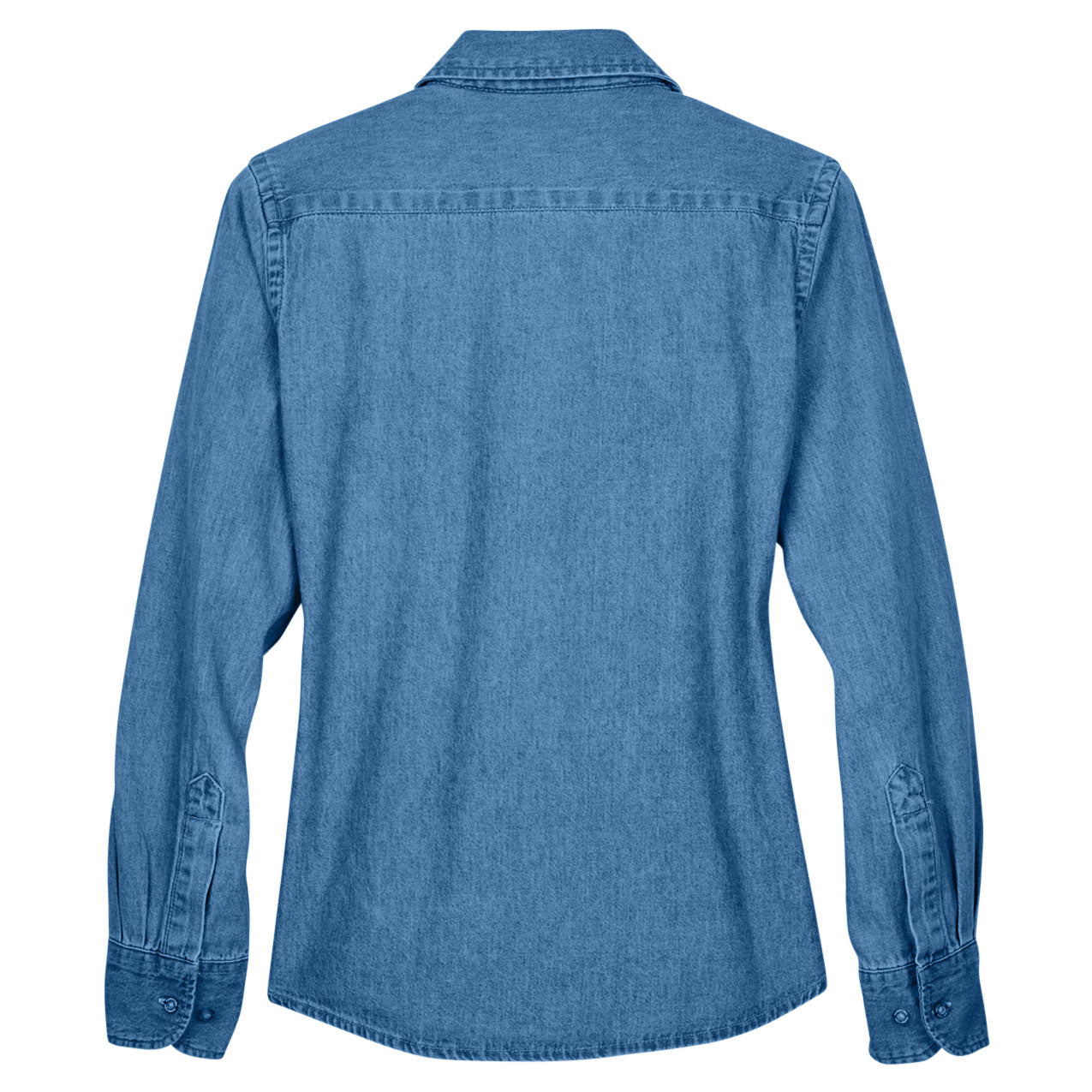 Washed Black Button Up Shirt - Harriton - Garment Washed