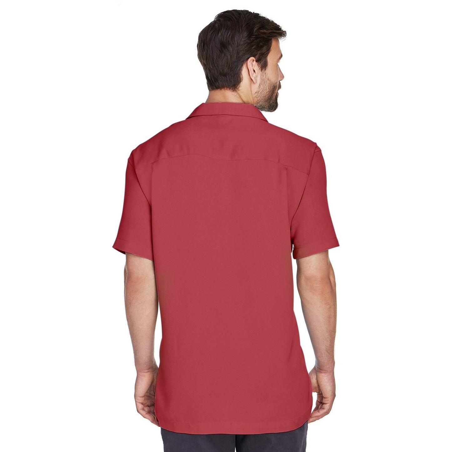 Black Button Up Shirts - Harriton - Cord Fabric