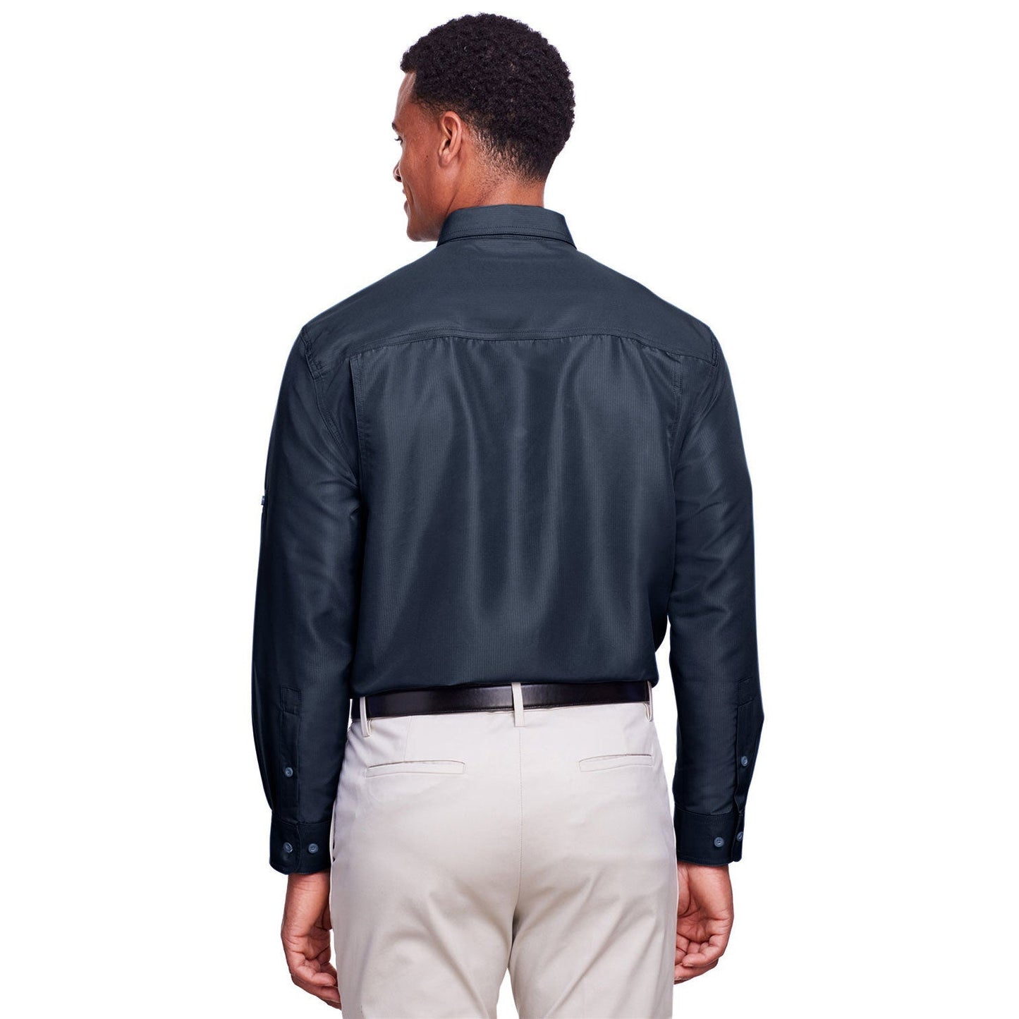 Black Button Up Shirt - Harriton - Performance Fabric