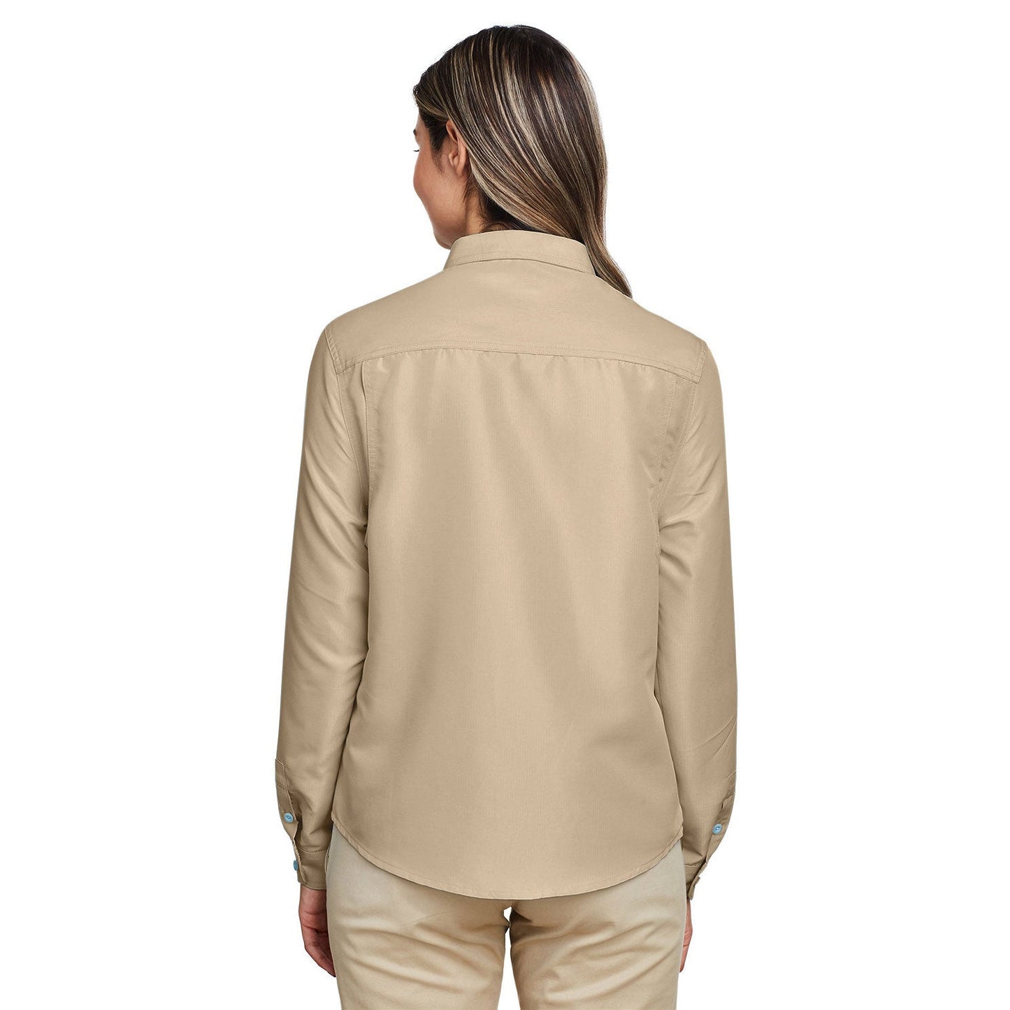 Black Button Up Shirt - Harriton - Performance Fabric
