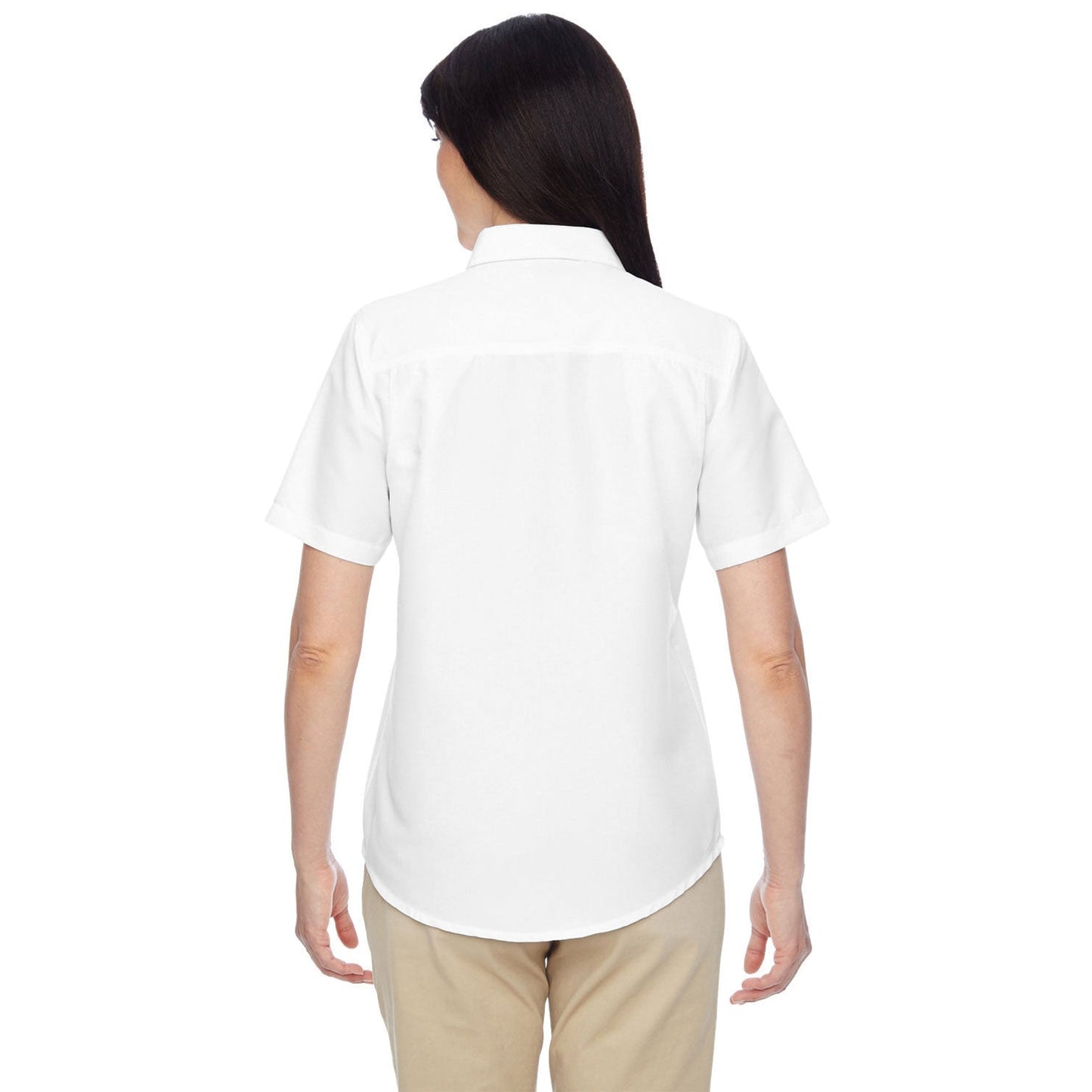 Black Button Up Shirts - Harriton - Short Sleeve Performance