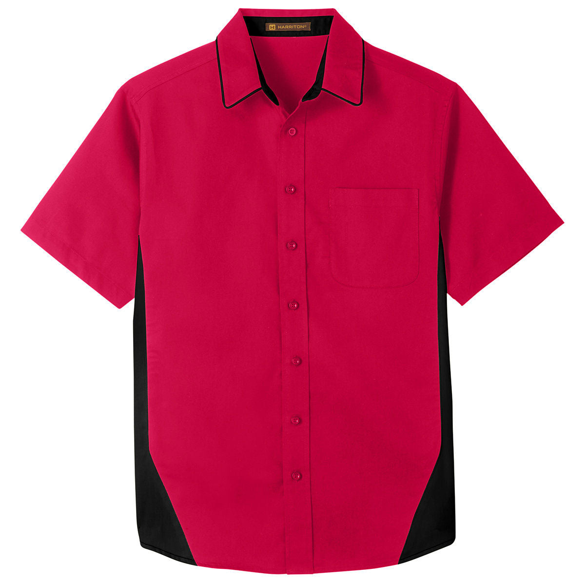 Black Charcoal Button Up Shirt - Harriton - Stylish Fit