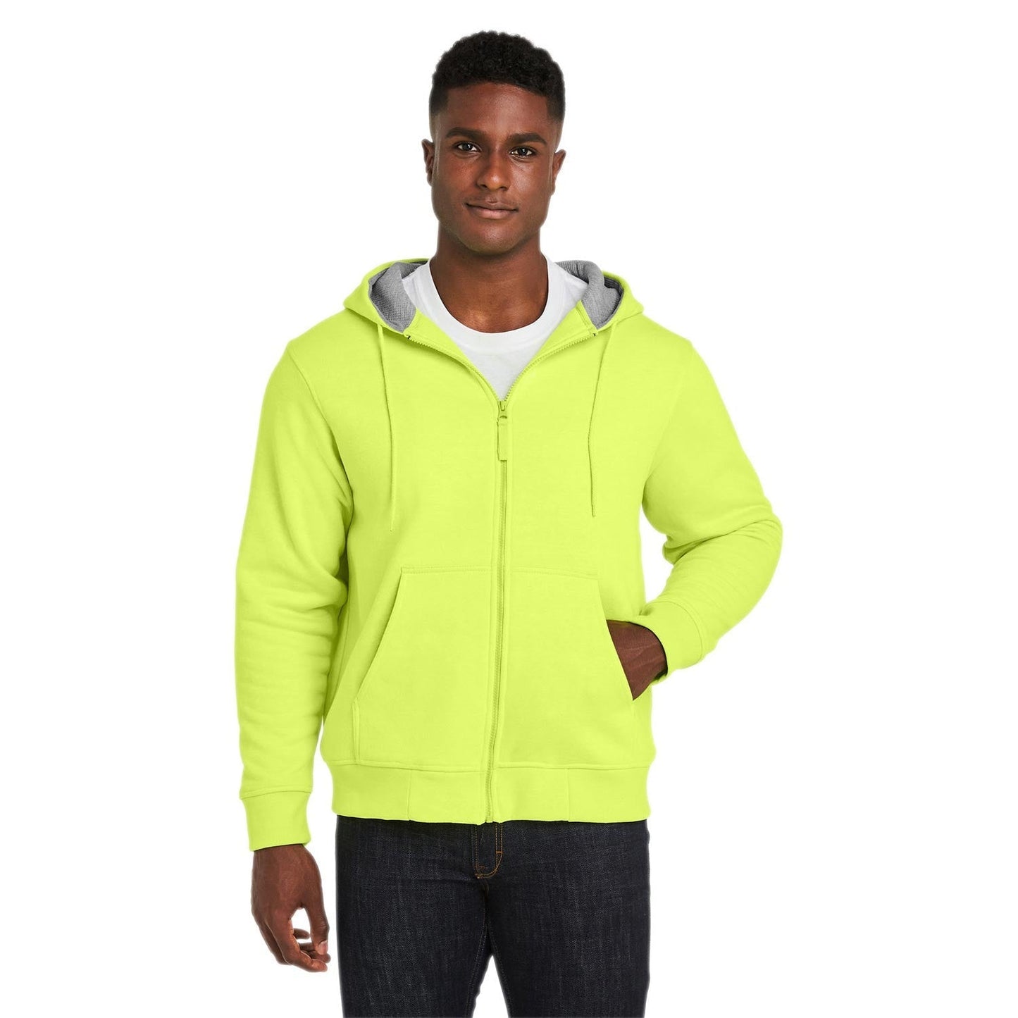 Black Sweatshirt - Harriton - Lined Heavyweight Comfort