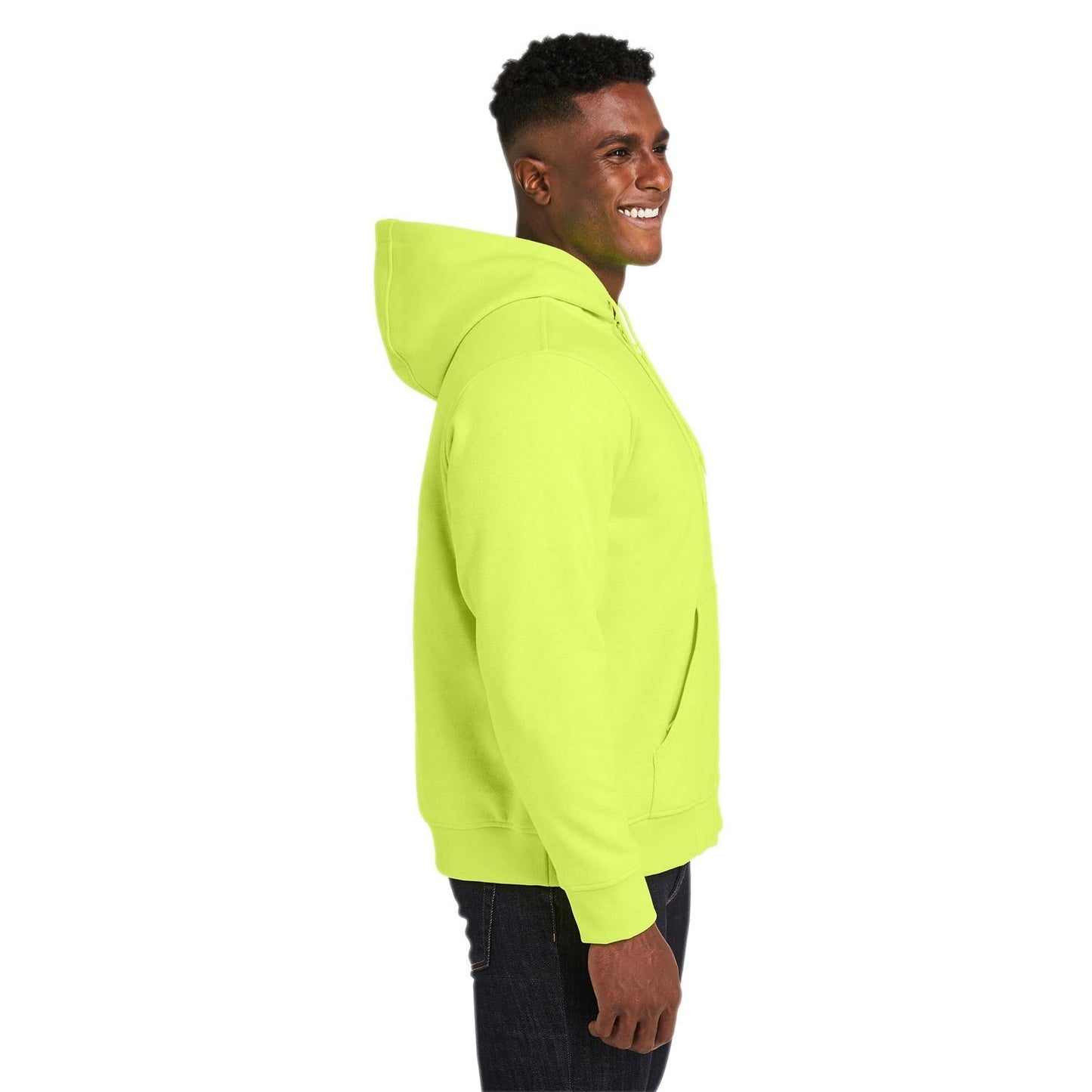 Black Sweatshirt - Harriton - Lined Heavyweight Comfort