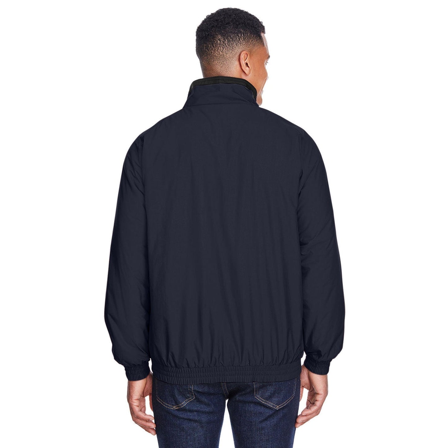 Black/Black Jacket - Harriton - Fleece Lined Nylon