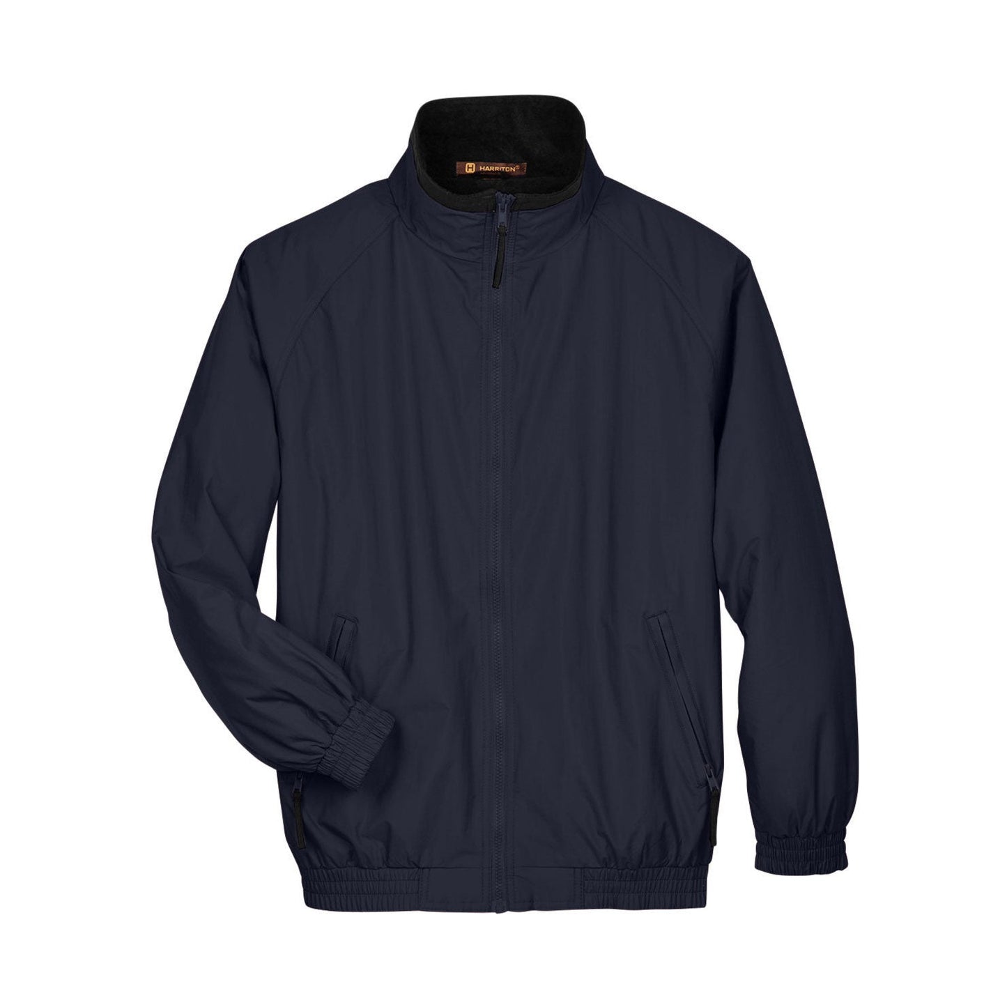 Black/Black Jacket - Harriton - Fleece Lined Nylon