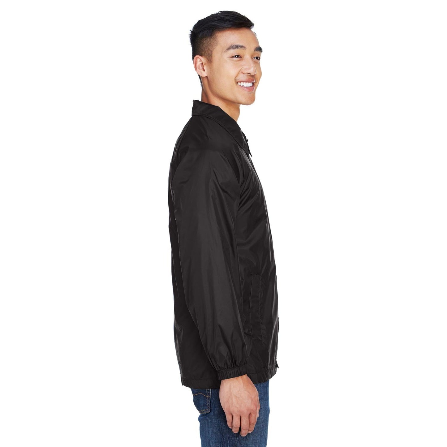 Black Jackets - Harriton - Nylon Staff Jacket