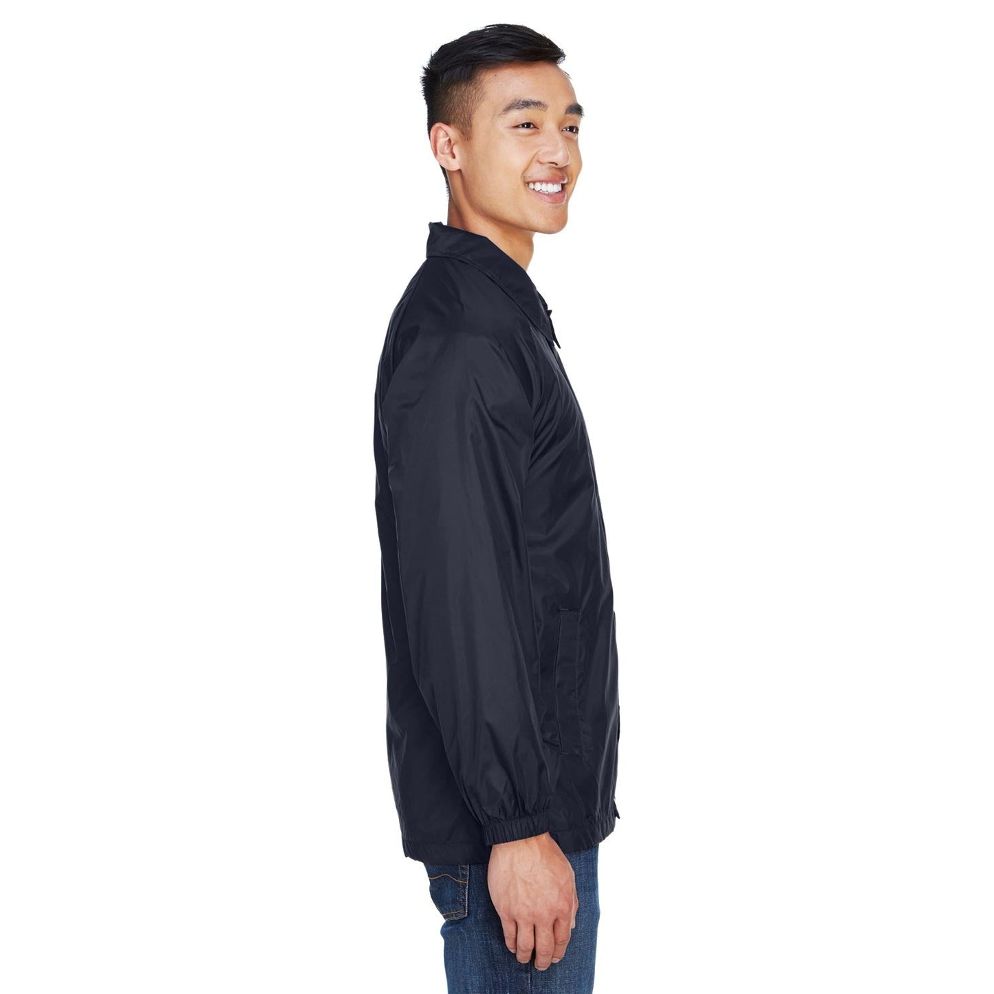 Black Jackets - Harriton - Nylon Staff Jacket
