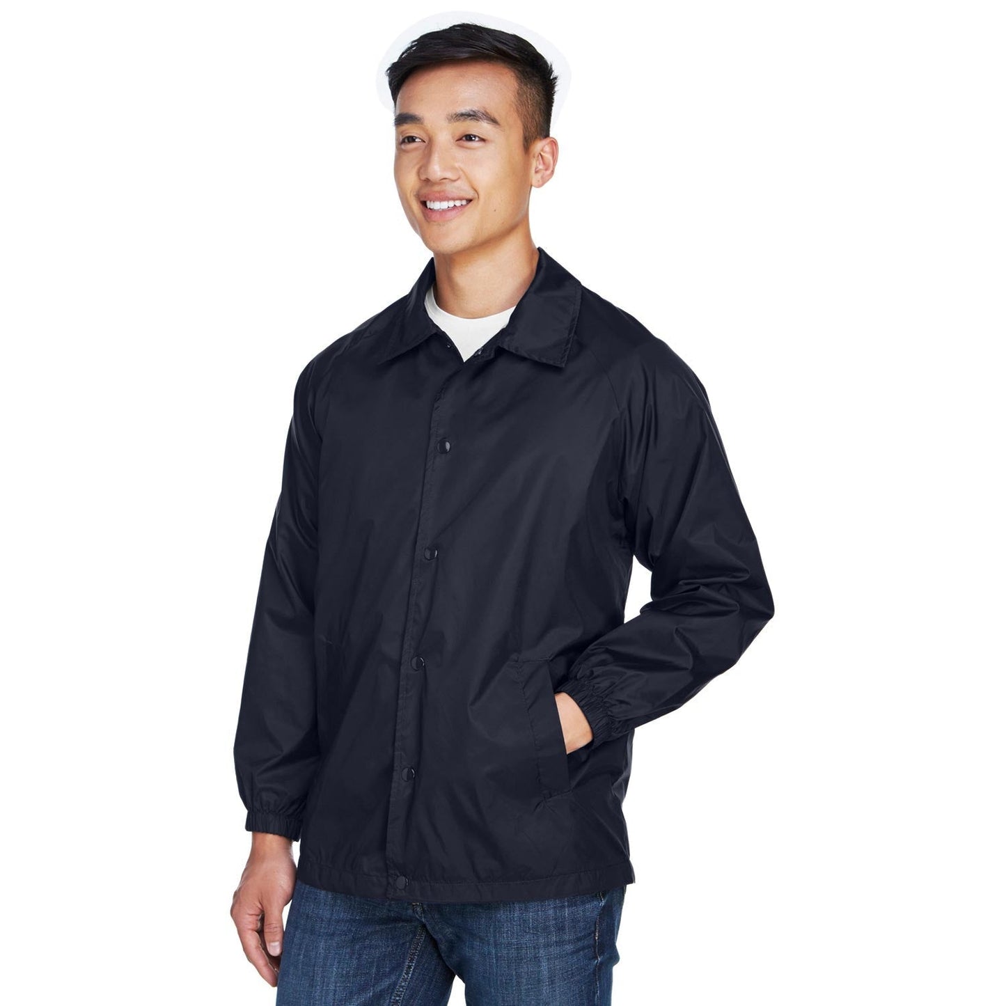 Black Jackets - Harriton - Nylon Staff Jacket