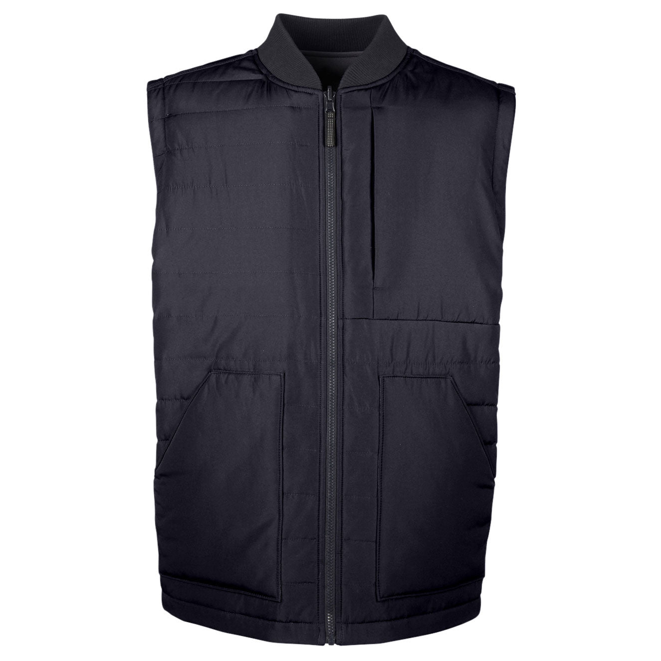 Black/Dark Charcoal Vests - Harriton - Reversible Style