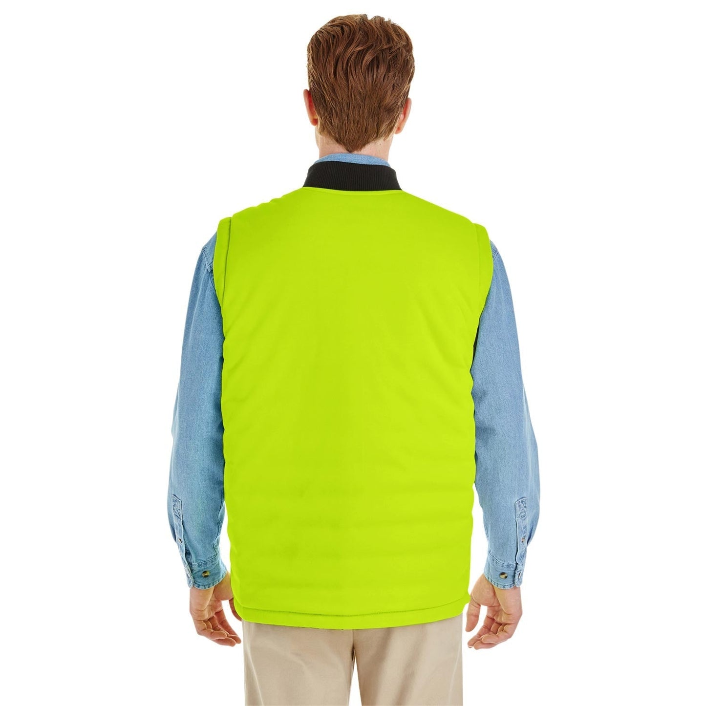 Black/Dark Charcoal Vests - Harriton - Reversible Style