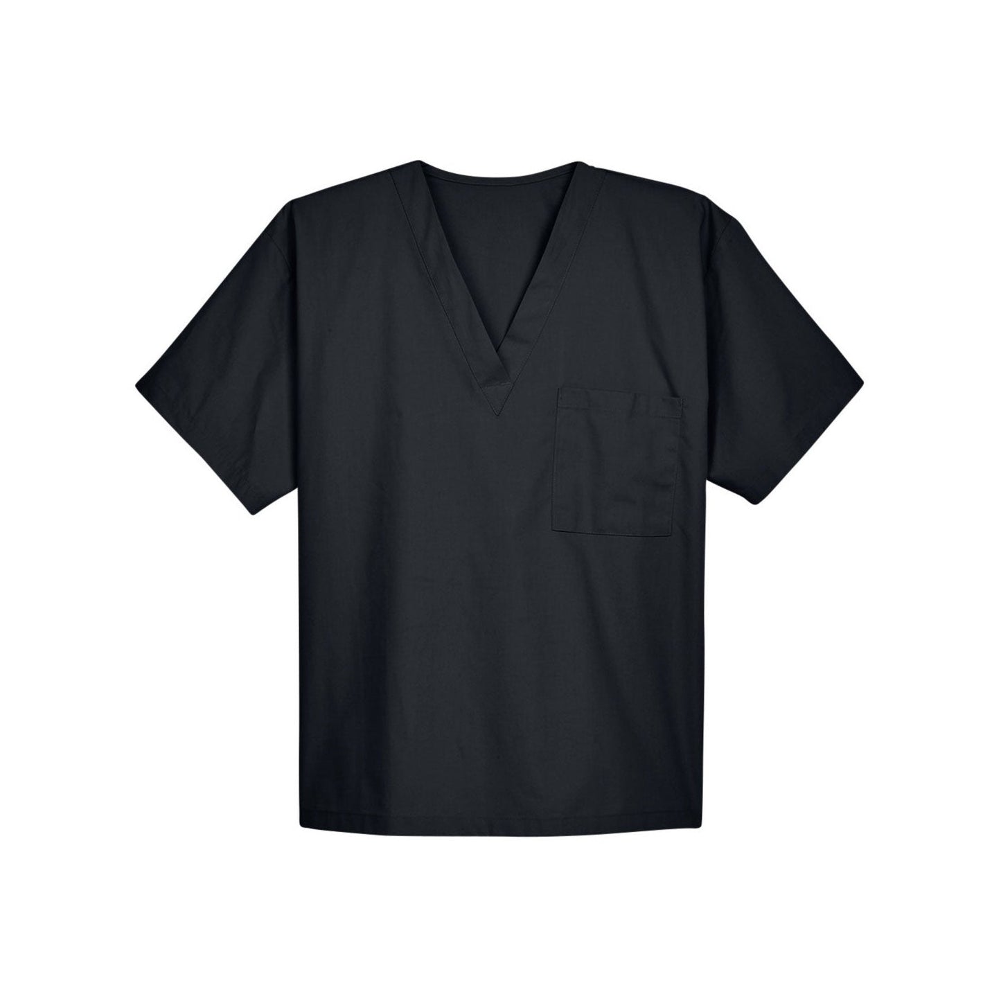 Black Scrub Tops - Harriton - Lightweight Cotton Blend