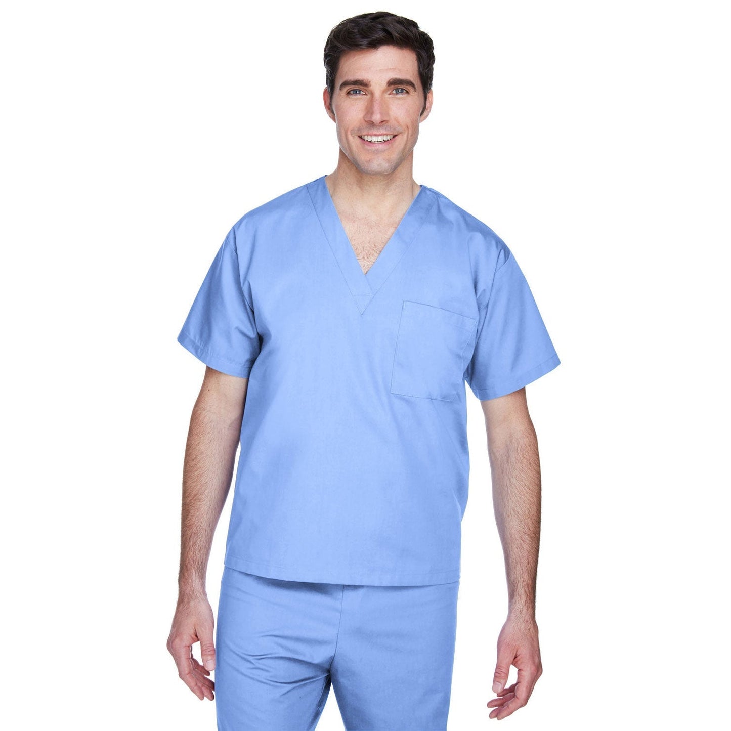 Black Scrub Tops - Harriton - Lightweight Cotton Blend