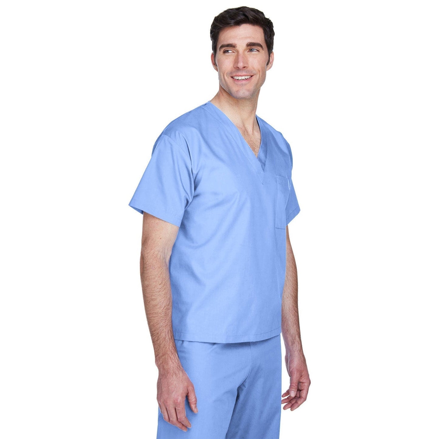 Black Scrub Tops - Harriton - Lightweight Cotton Blend