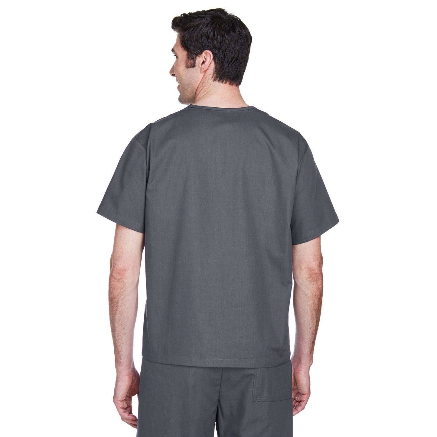 Black Scrub Tops - Harriton - Lightweight Cotton Blend