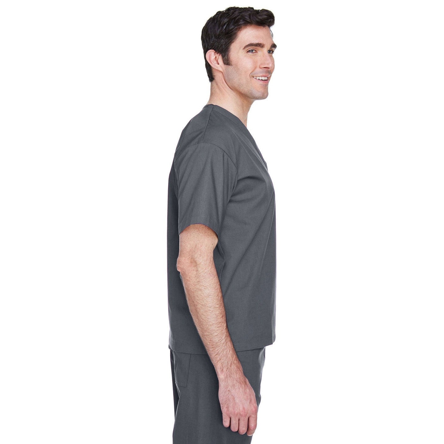 Black Scrub Tops - Harriton - Lightweight Cotton Blend
