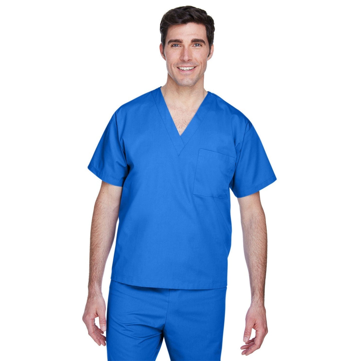 Black Scrub Tops - Harriton - Lightweight Cotton Blend