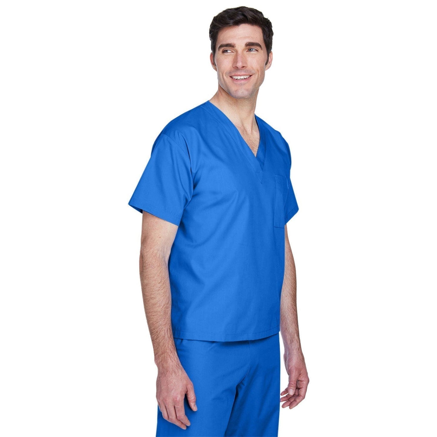 Black Scrub Tops - Harriton - Lightweight Cotton Blend