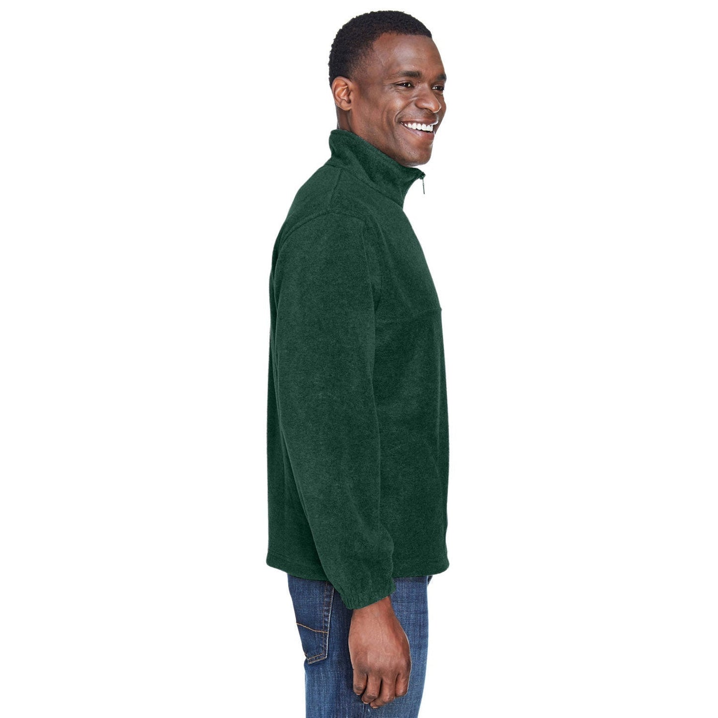 Black Jacket - Harriton - Soft Fleece Pullover - Comfortable Wear