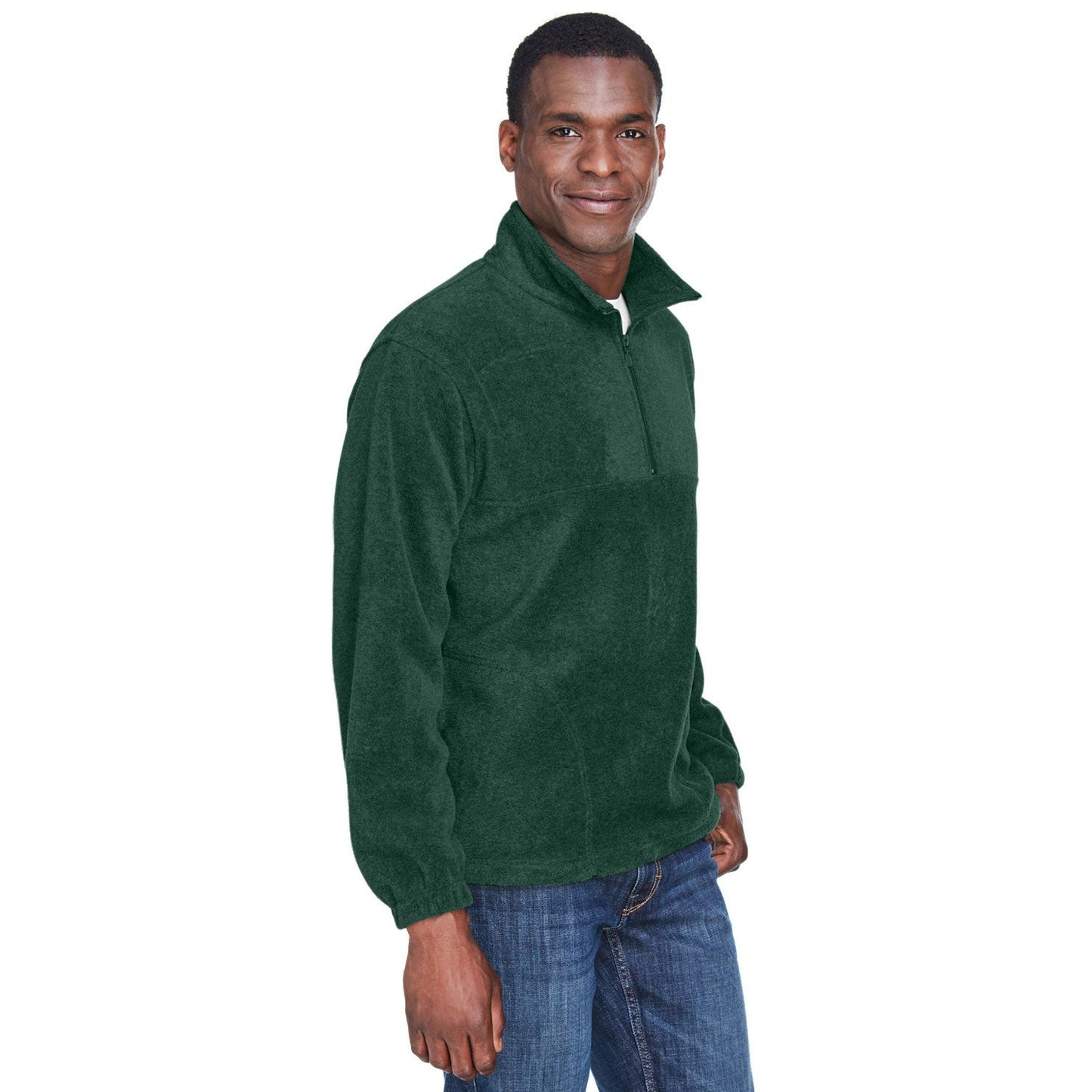 Black Jacket - Harriton - Soft Fleece Pullover - Comfortable Wear