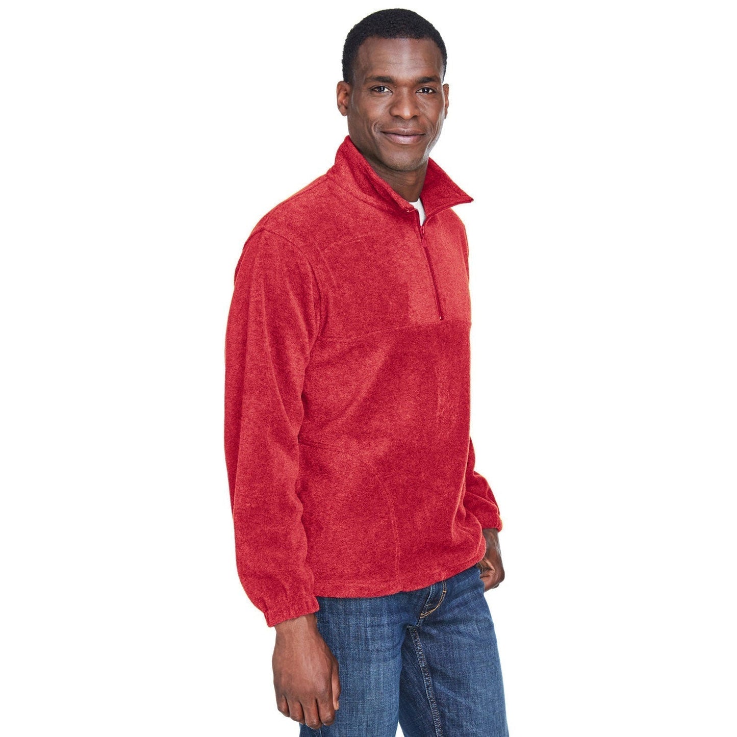 Black Jacket - Harriton - Soft Fleece Pullover - Comfortable Wear
