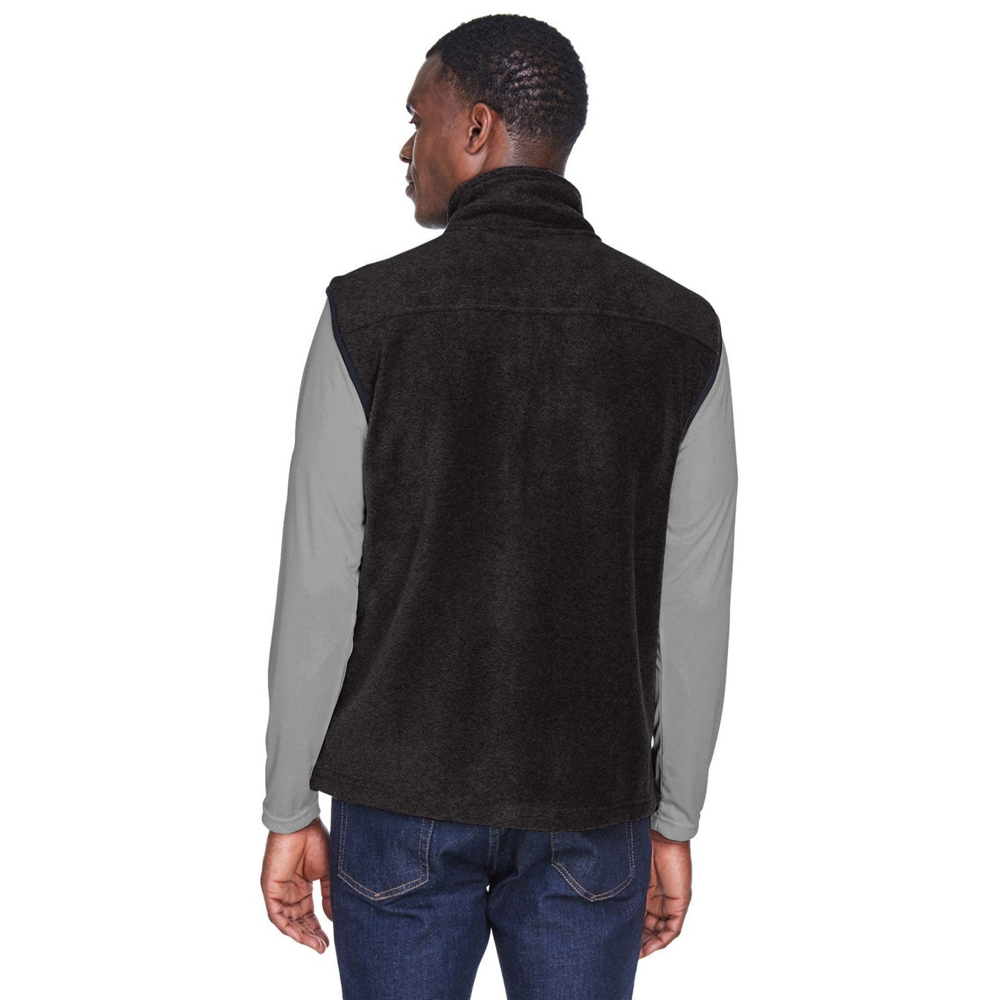Black Vests - Harriton - Soft Polyester Fleece