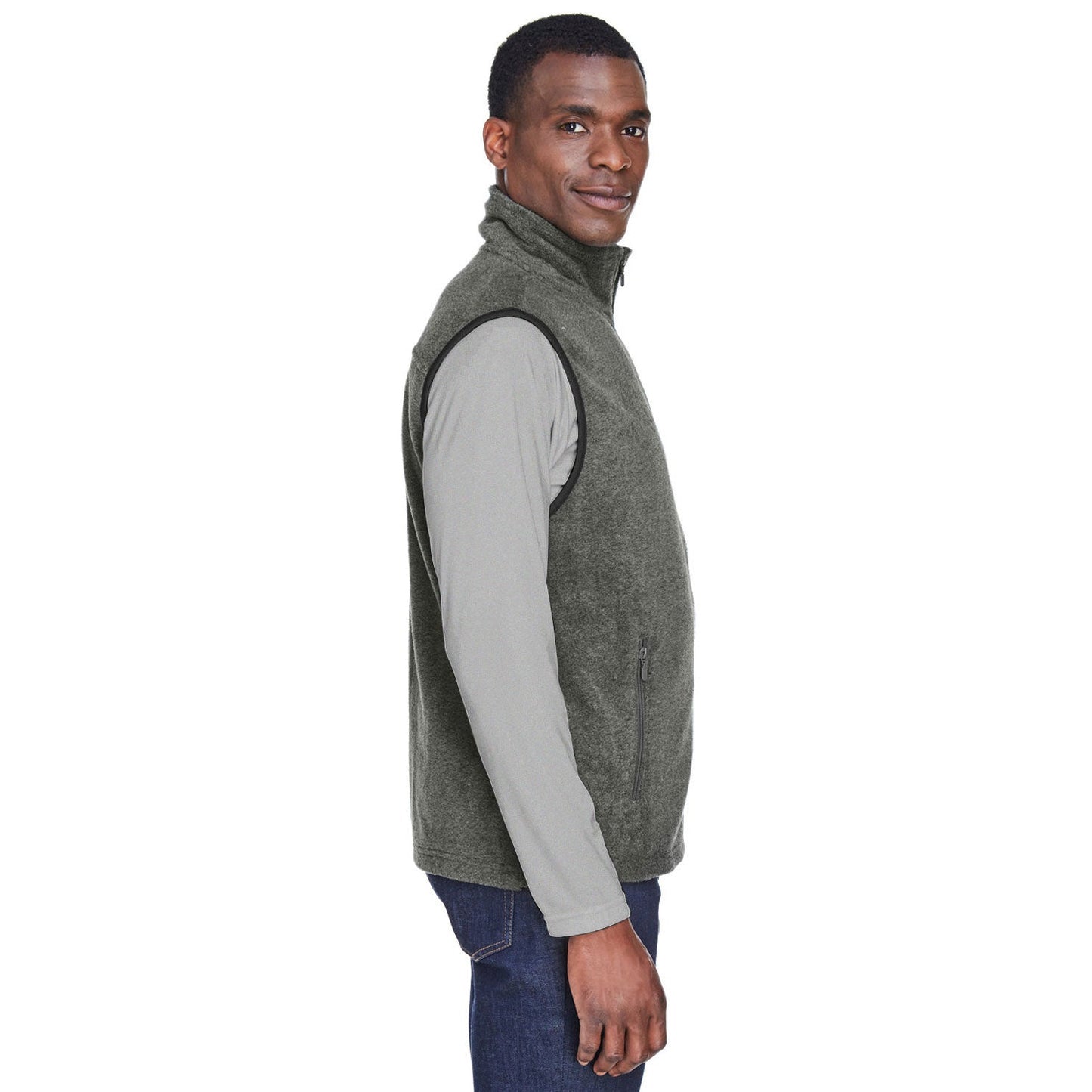 Black Vests - Harriton - Soft Polyester Fleece