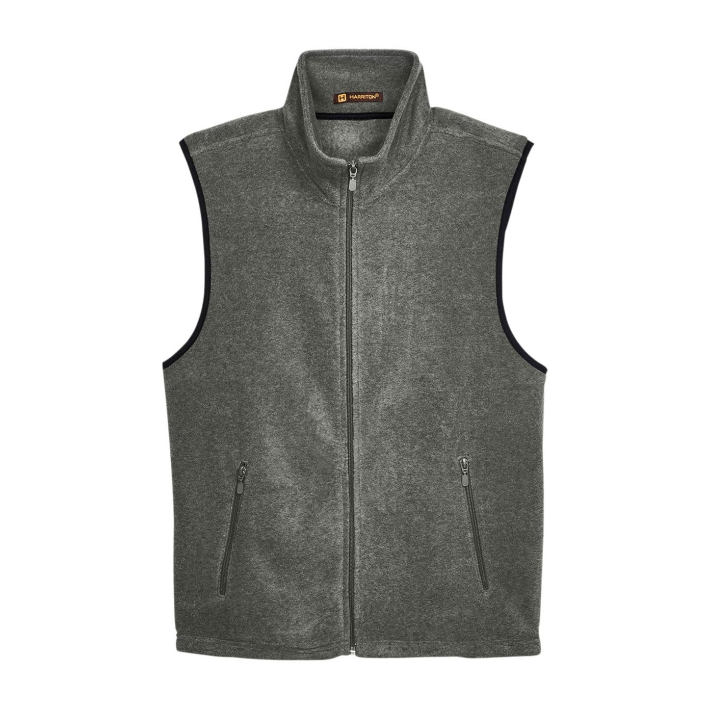 Black Vests - Harriton - Soft Polyester Fleece