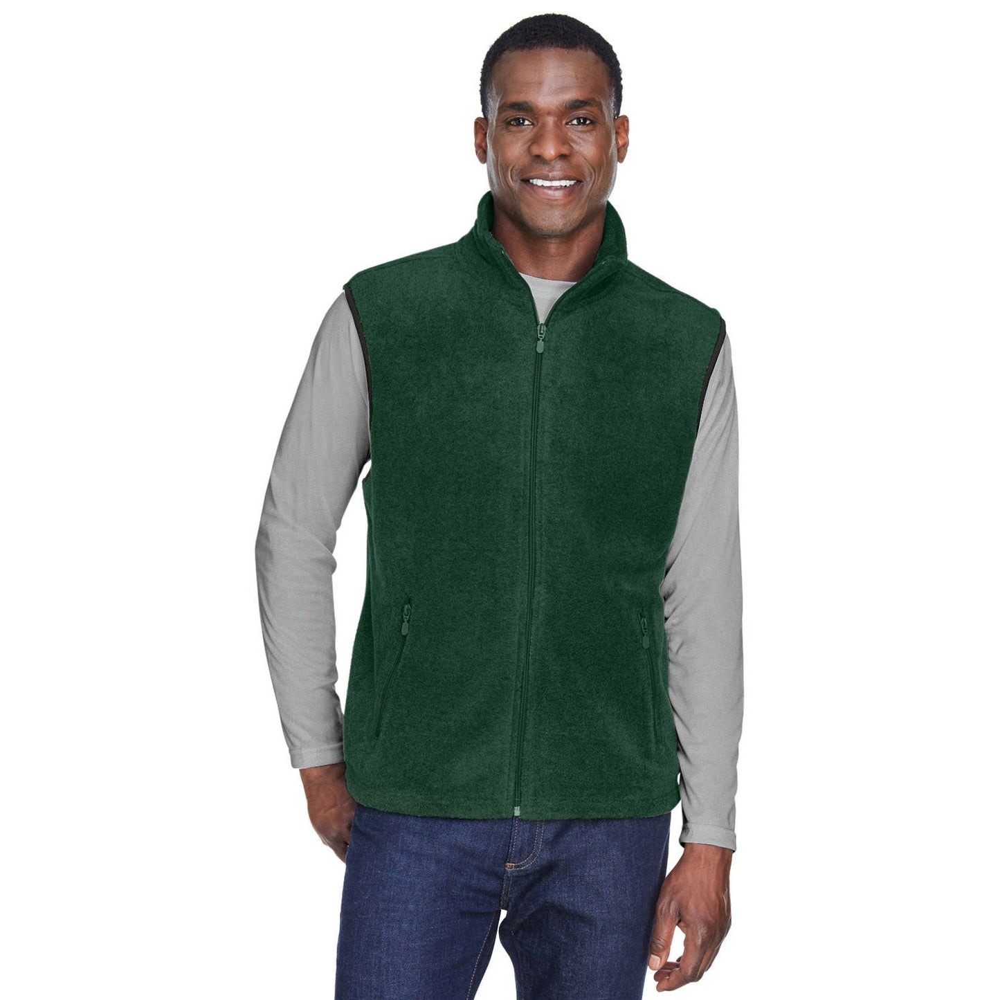 Black Vests - Harriton - Soft Polyester Fleece