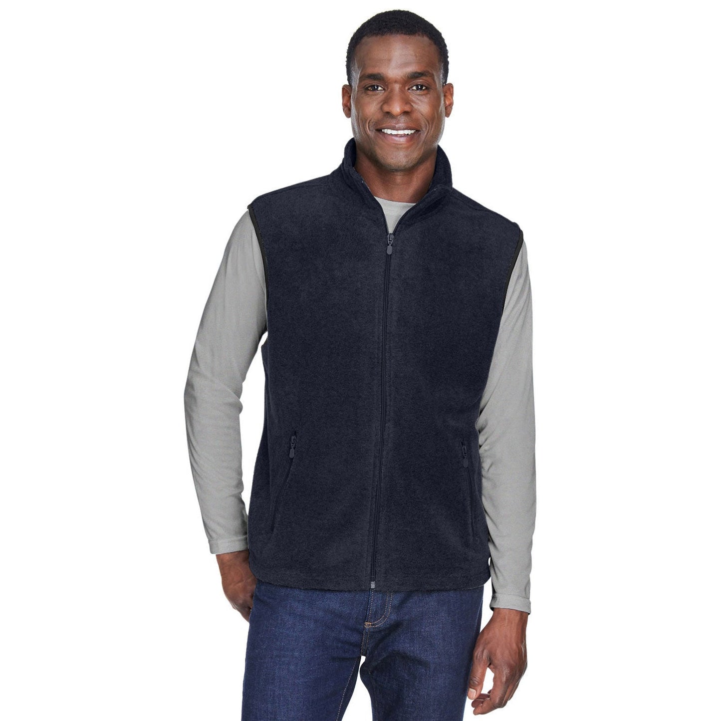 Black Vests - Harriton - Soft Polyester Fleece