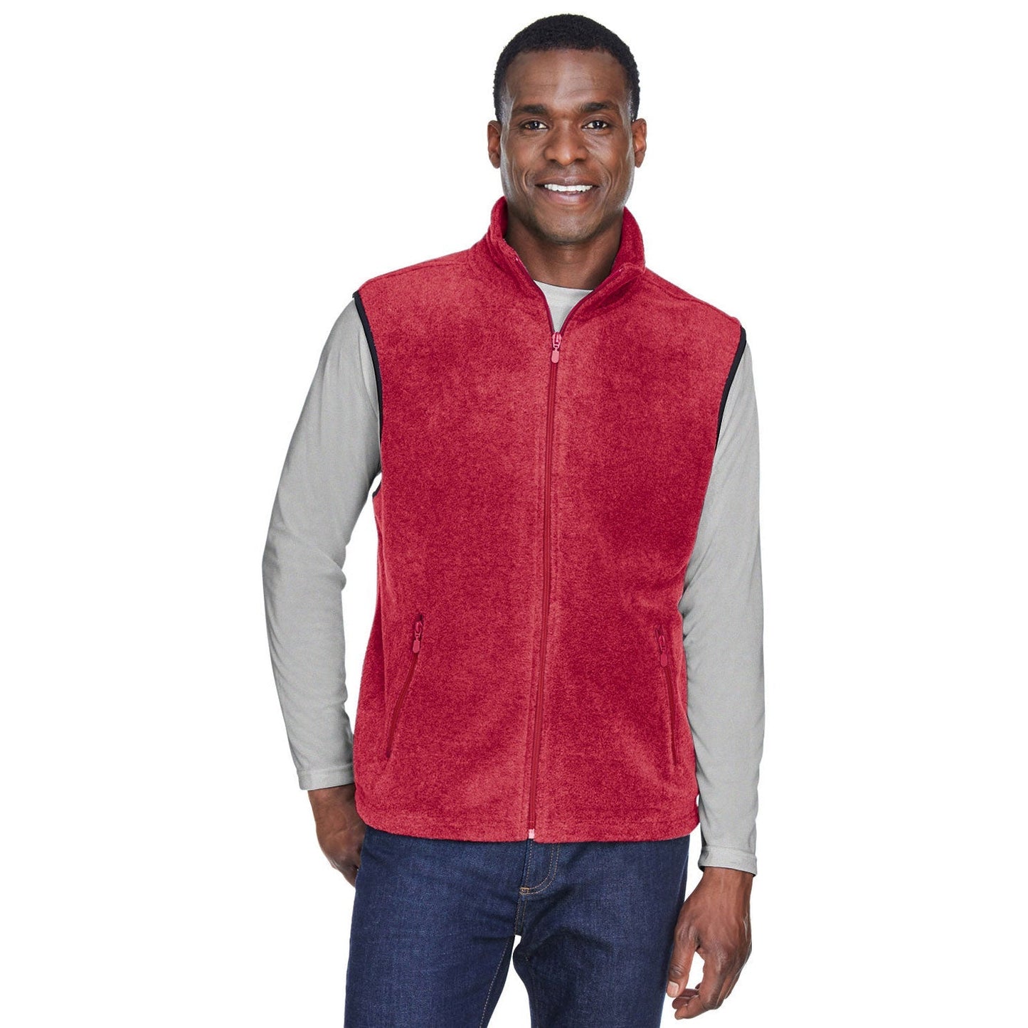 Black Vests - Harriton - Soft Polyester Fleece