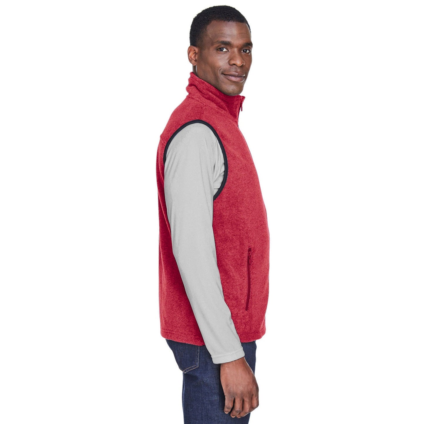 Black Vests - Harriton - Soft Polyester Fleece