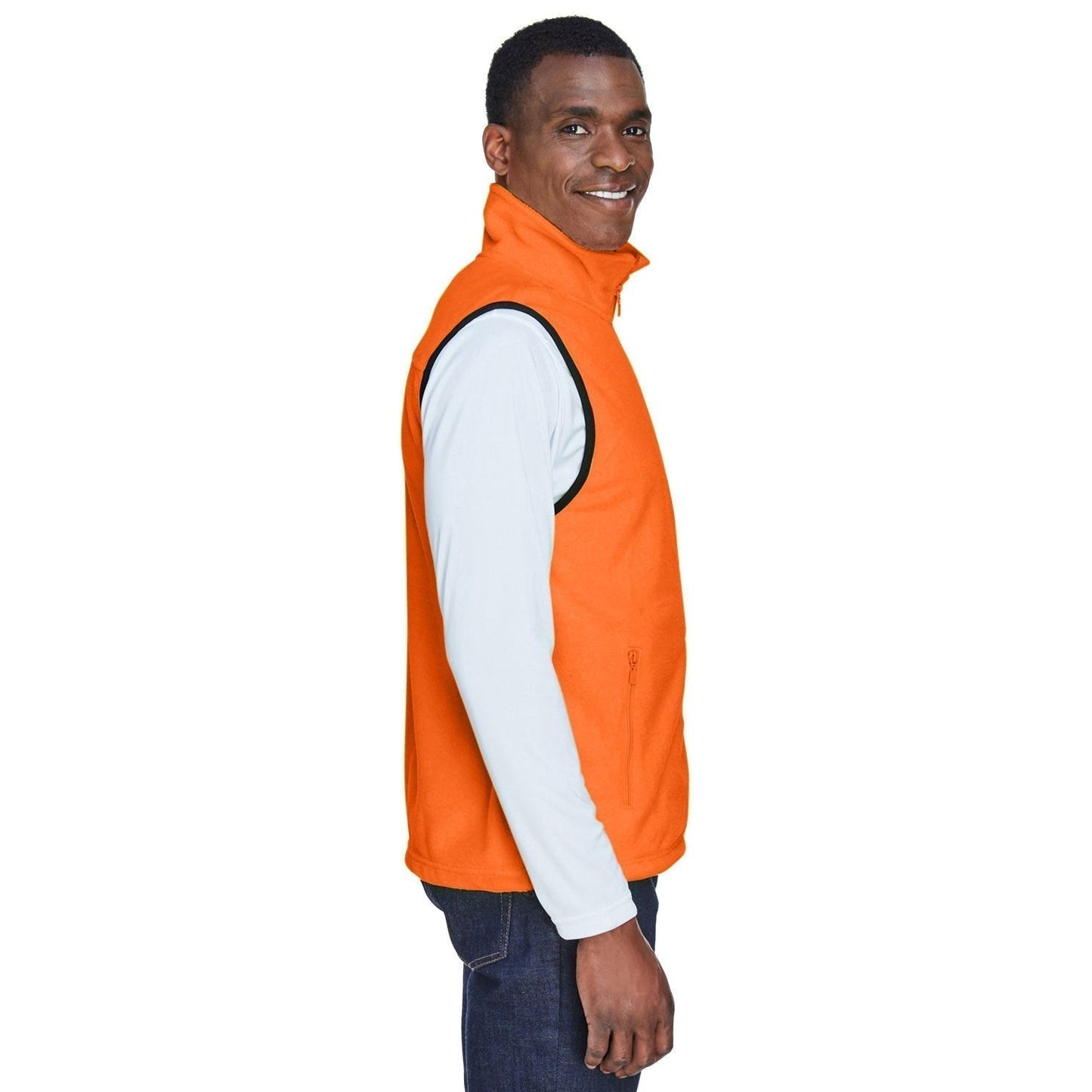Black Vests - Harriton - Soft Polyester Fleece