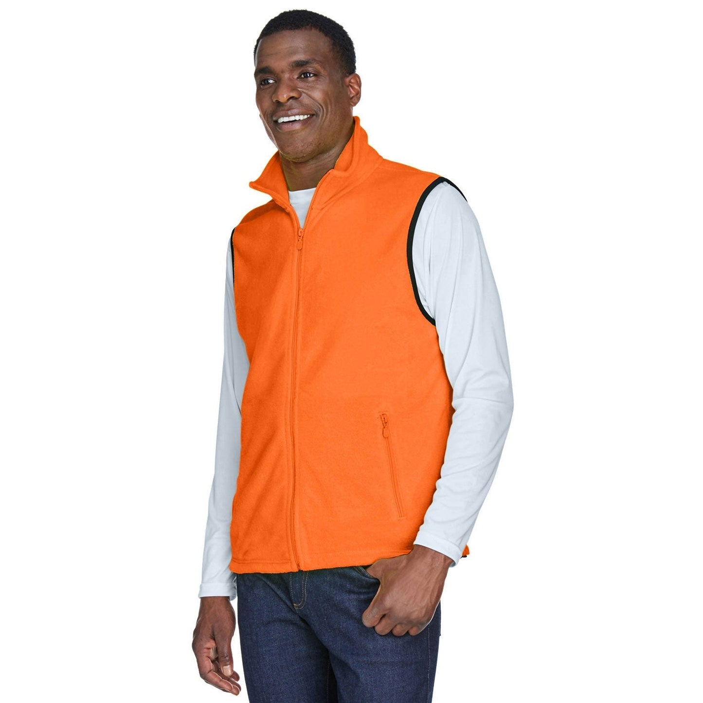 Black Vests - Harriton - Soft Polyester Fleece