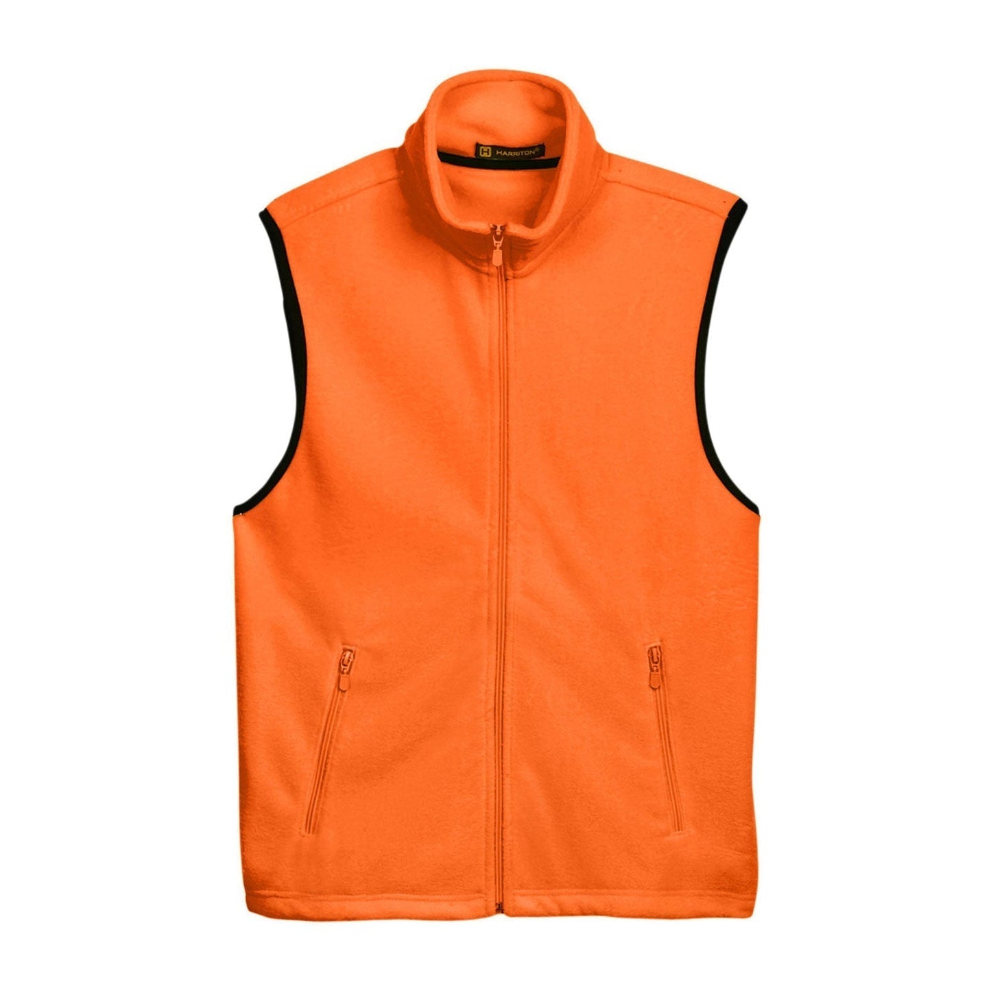 Black Vests - Harriton - Soft Polyester Fleece