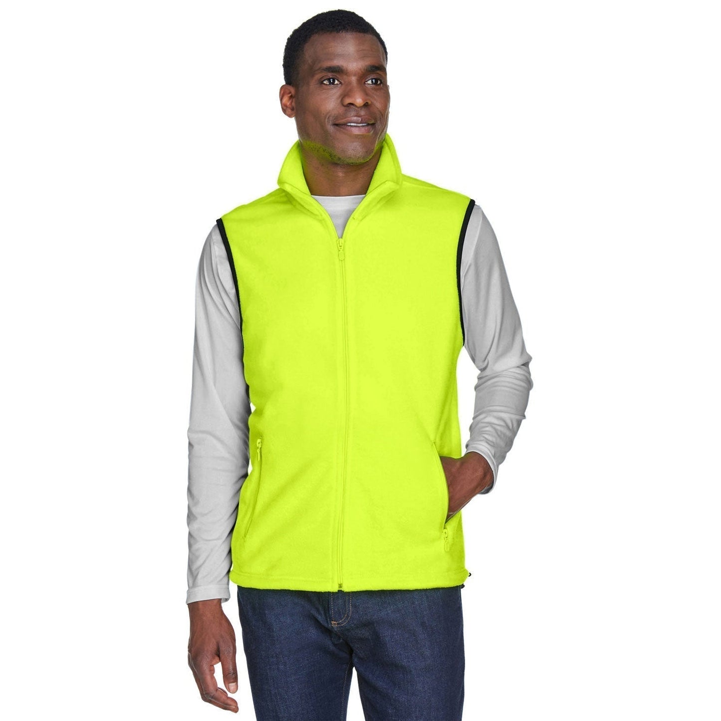 Black Vests - Harriton - Soft Polyester Fleece